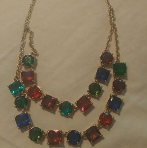 EUC Kate Spade multicolor gemstone necklace